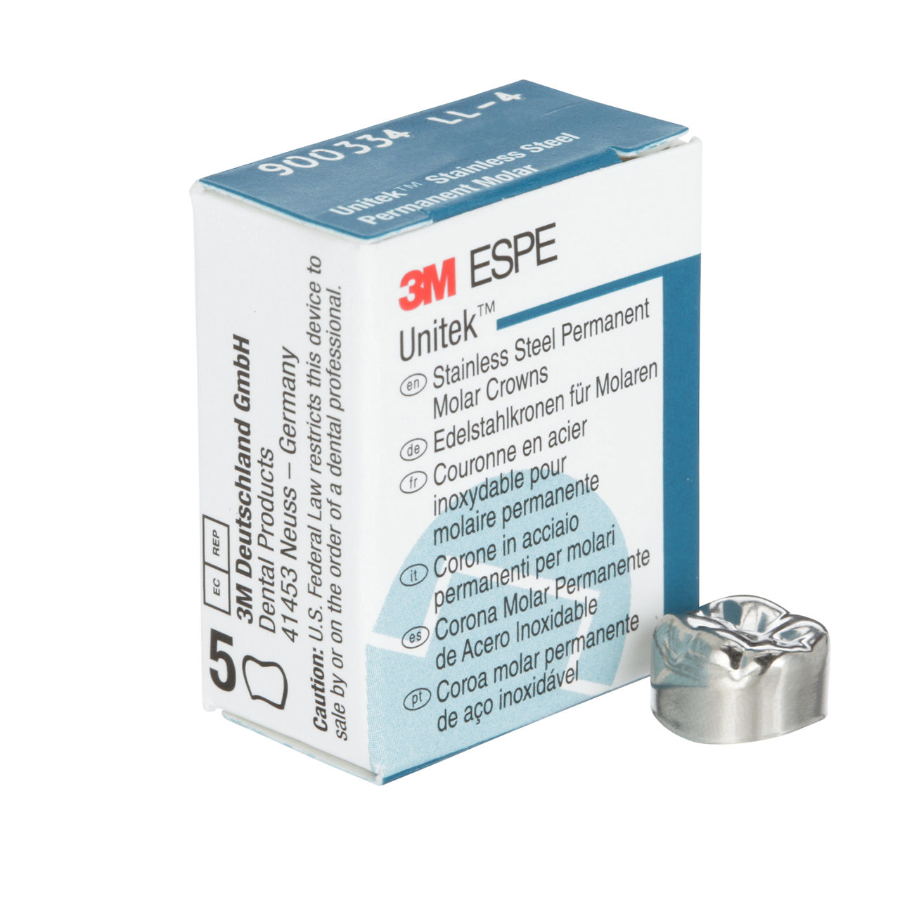 900334 UNITEK 1ST PERM SS MOL LL-4 5/PAC