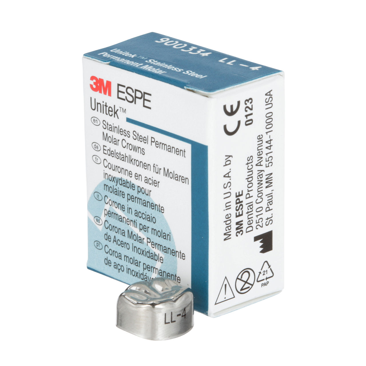 900334 UNITEK 1ST PERM SS MOL LL-4 5/PAC