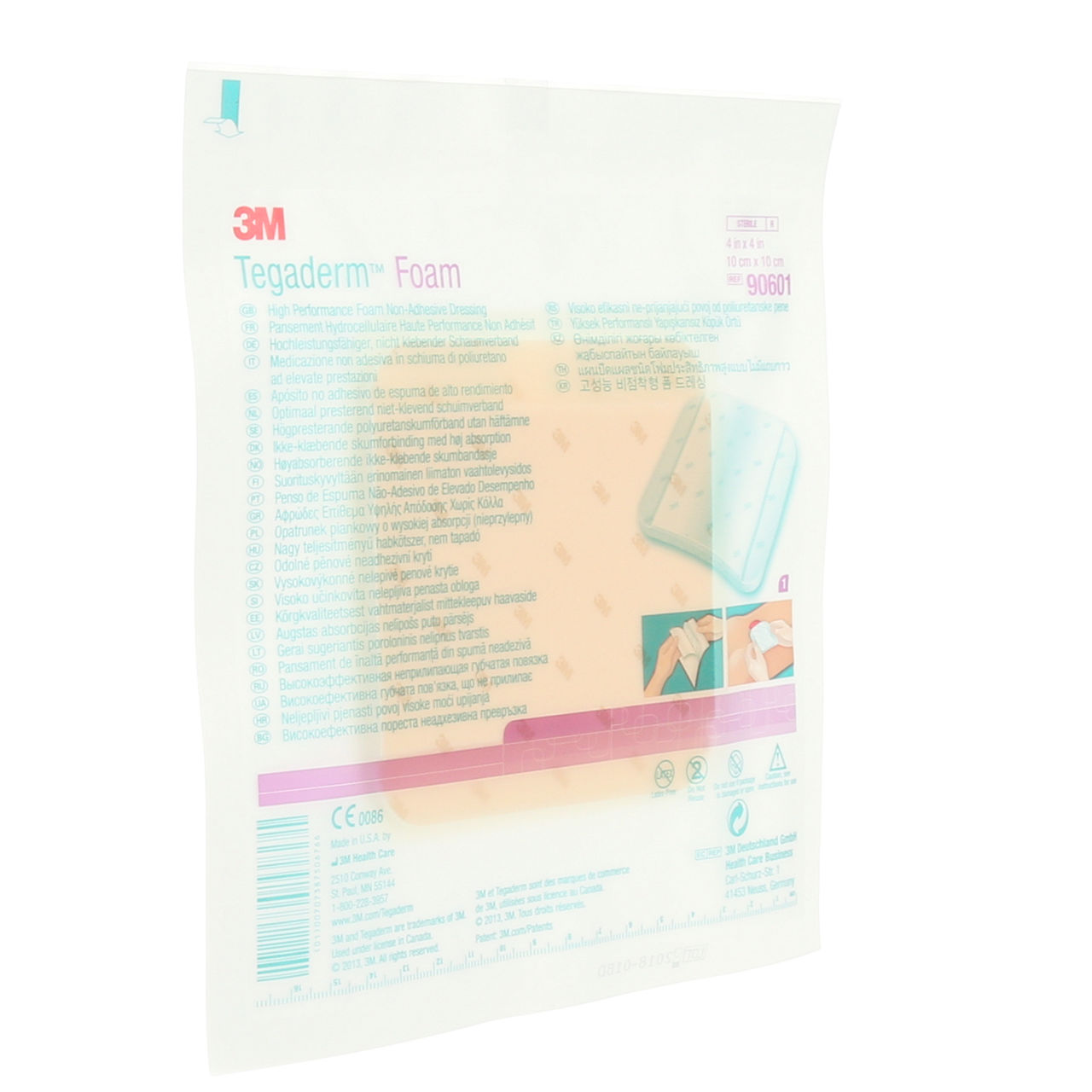 90601 TEGADERM FOAM NON-ADH DRSG 4X4IN