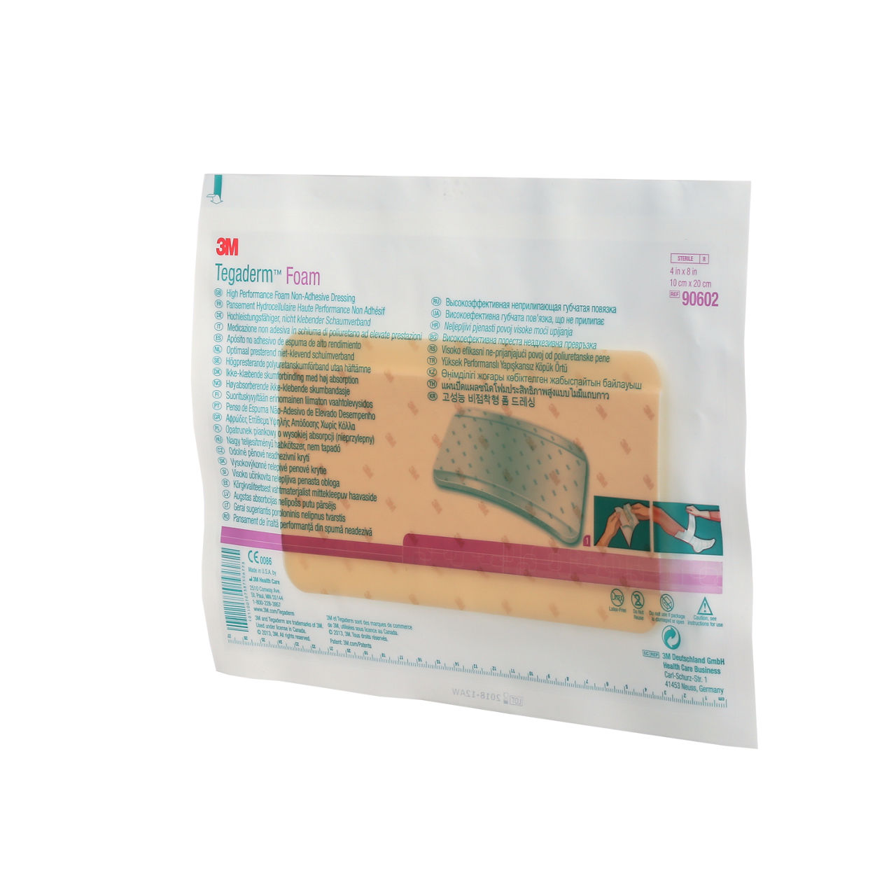 3M™ Tegaderm™ Foam Dressing, 90602, non-adhesive