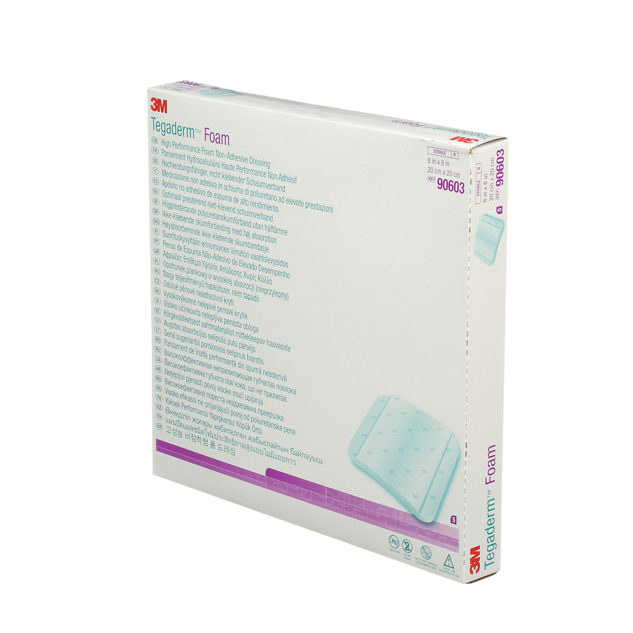 3M™ Tegaderm™ Foam Dressing, 90603, non-adhesive