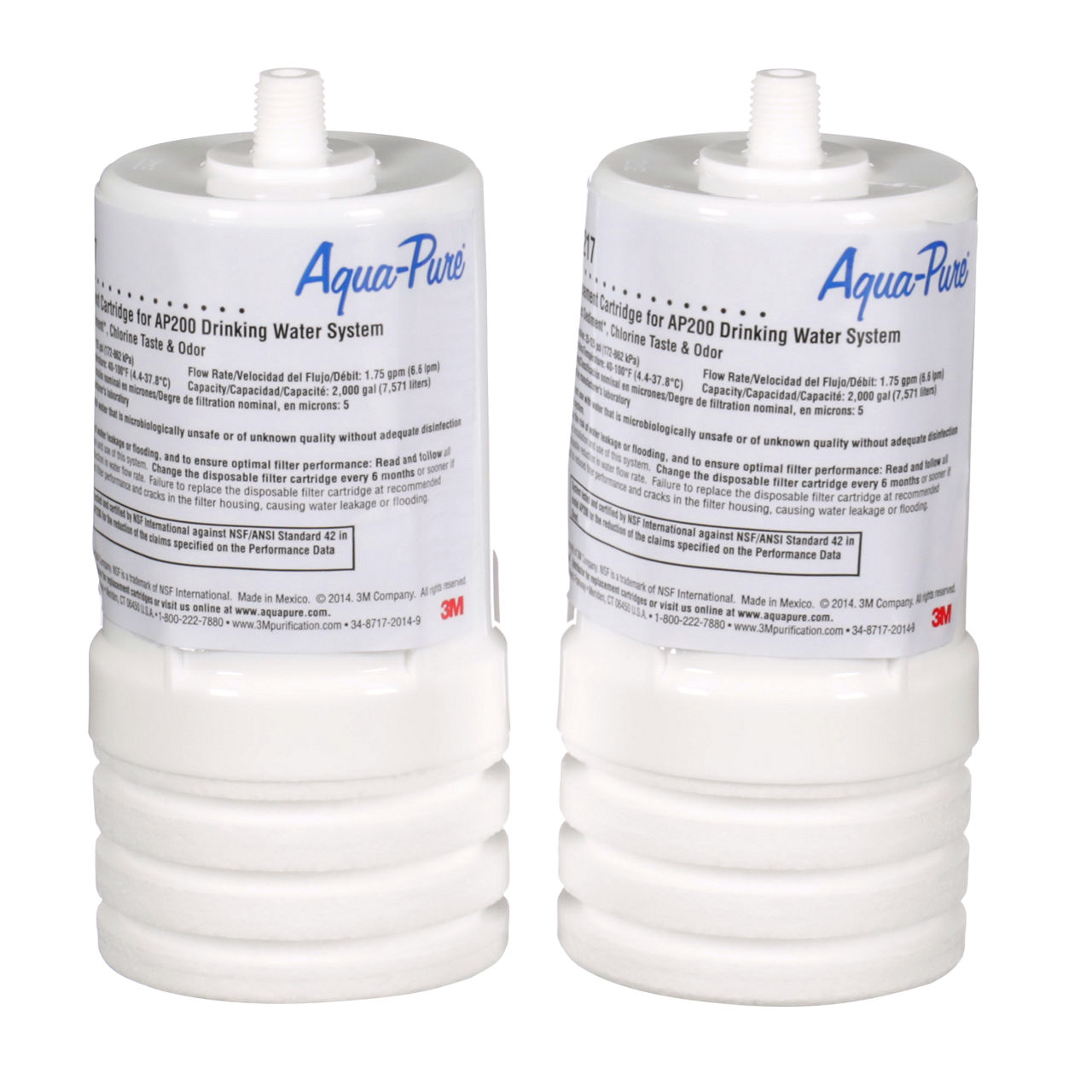 3M™ Aqua-Pure™ AP200 Series Under Sink Replacement Water Filter Cartridges - Full Flow