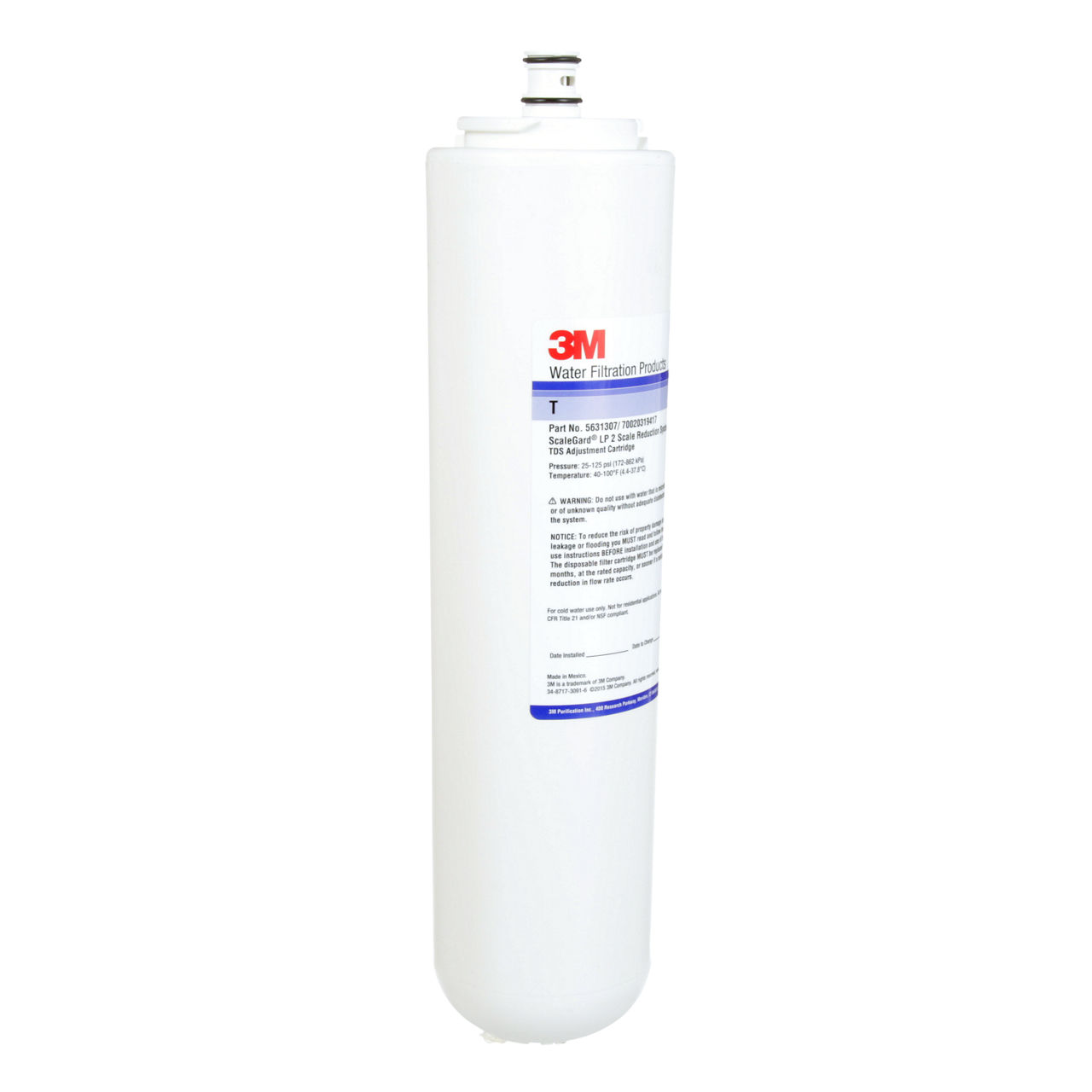 3M™ Replacement Water Filter Cartridge 5631307, For ScaleGard™ STM and TSR150 Systems