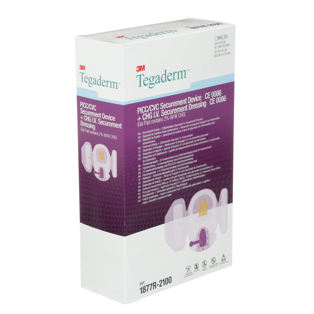 1877R-2100 PICC/CVC DV TDERM DRSG 20/CAR