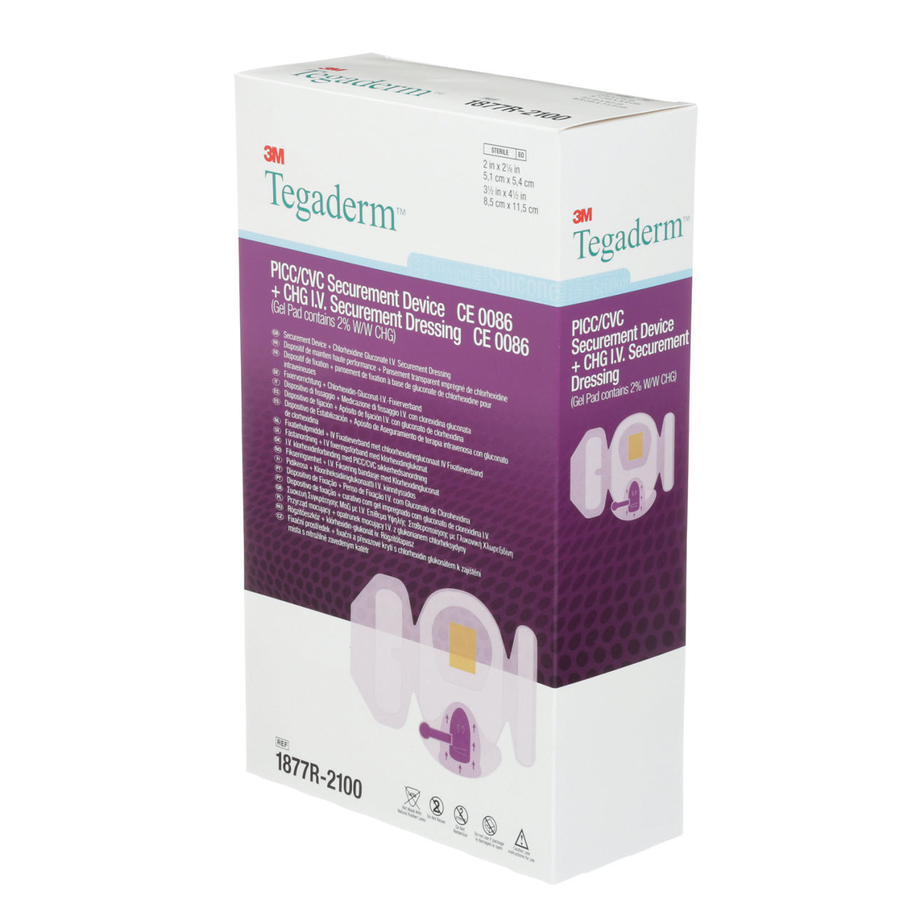 1877R-2100 PICC/CVC DV TDERM DRSG 20/CAR