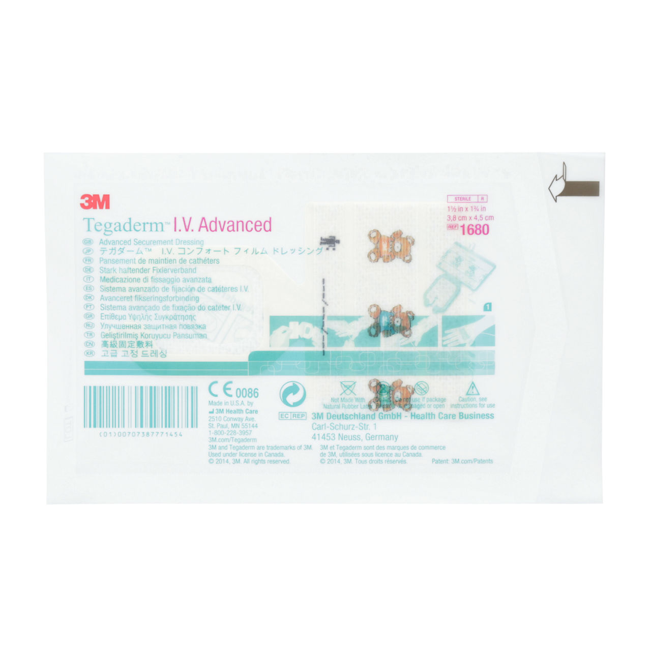 1680 TDERM IV ADV SEC DRSG 1.5IN x1.75IN