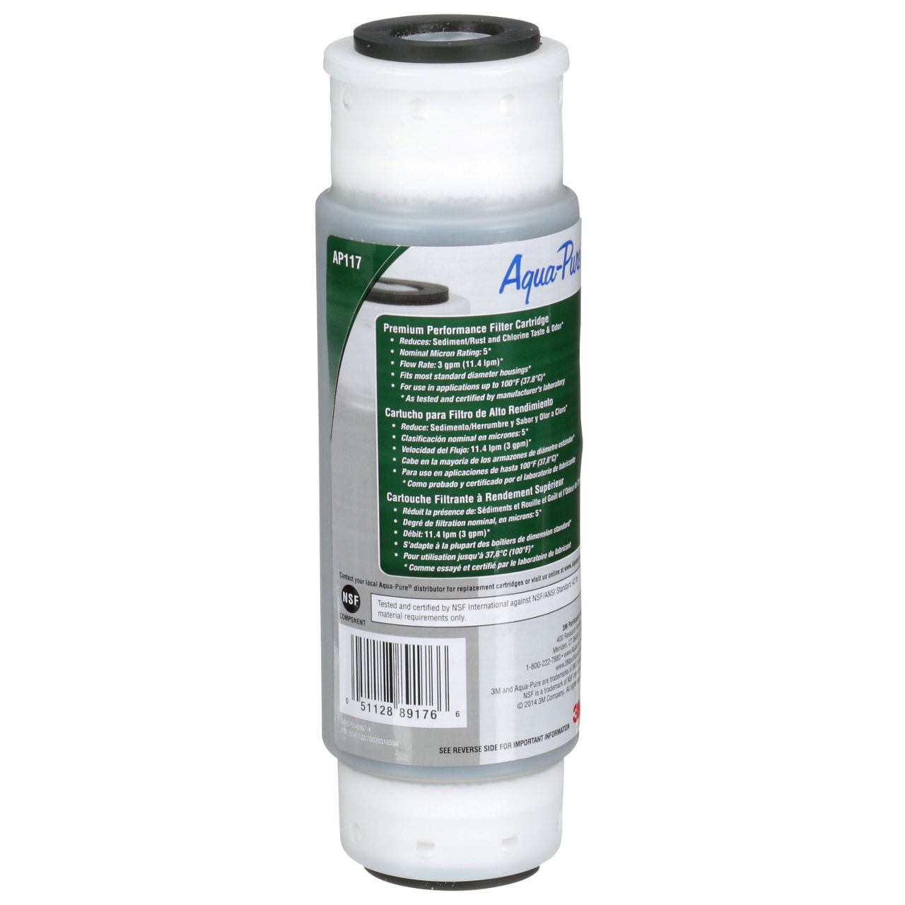 3M™ Aqua-Pure™ AP100 Series Whole House Water Filter Drop-in Cartridge
 AP117-BK