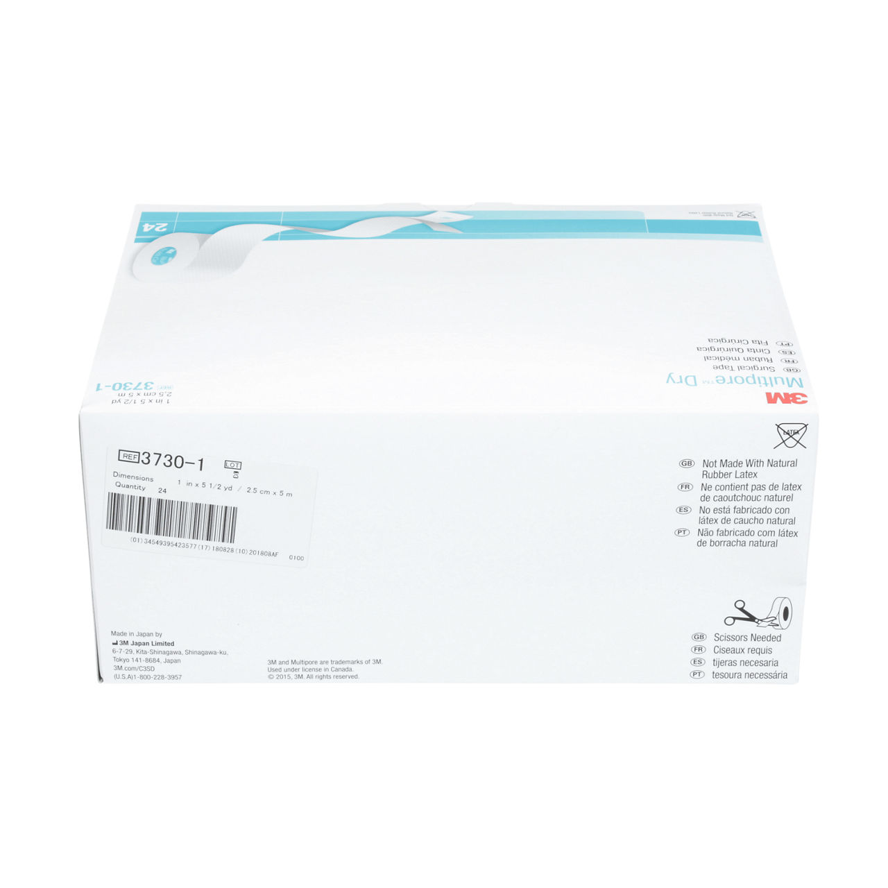 3730-1 MULTIPORE DRY TAPE 1IN x 5 ¢YD