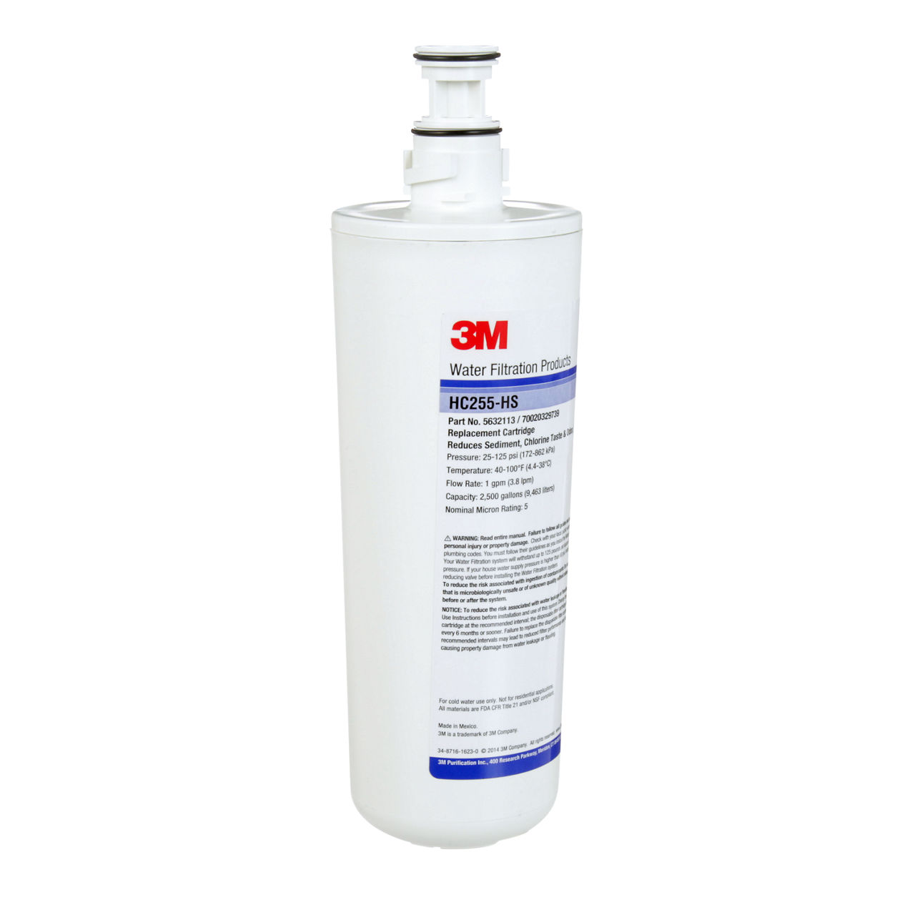 3M™ Replacement Water Filter Cartridge HC255- HS, 5632113