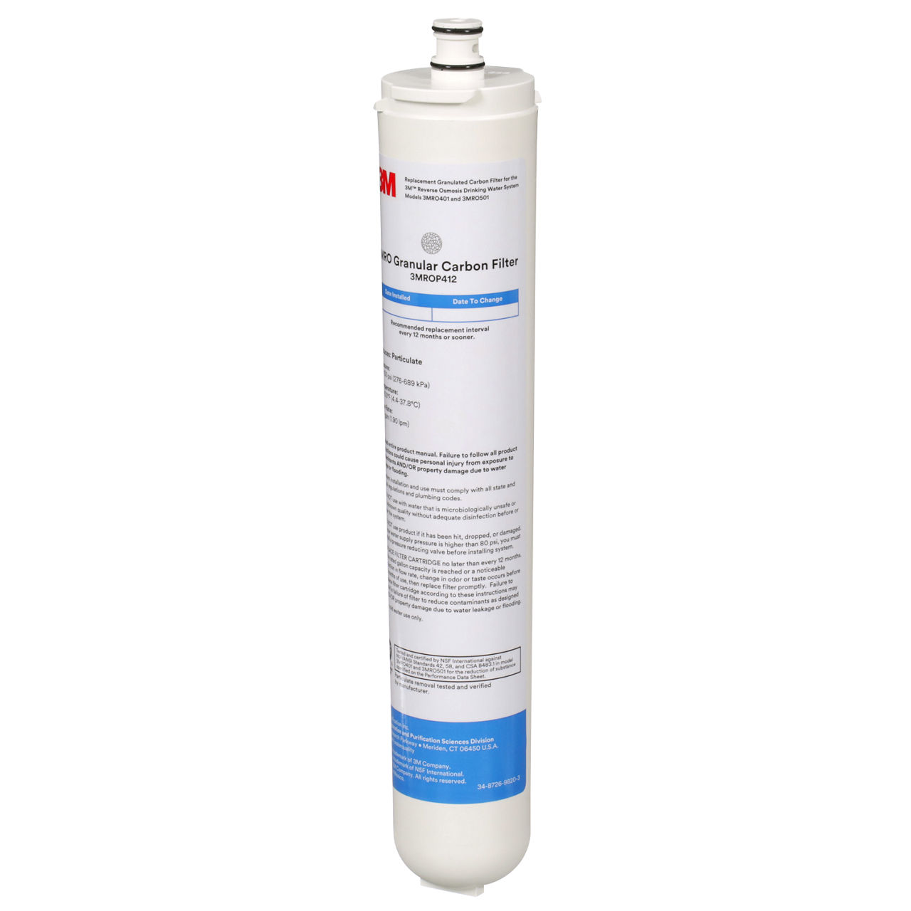 3M™ Under Sink Reverse Osmosis Water Filtration Cartridge, 3MROP412