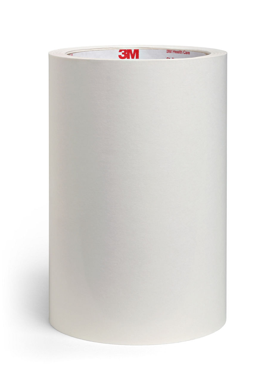 3M™ Medical Transfer Adhesive 1504XL, High Tack, 6 IN x 120 YD, 62#Liner, inc 1/16 IN ext liner each side, 4 roll/cs