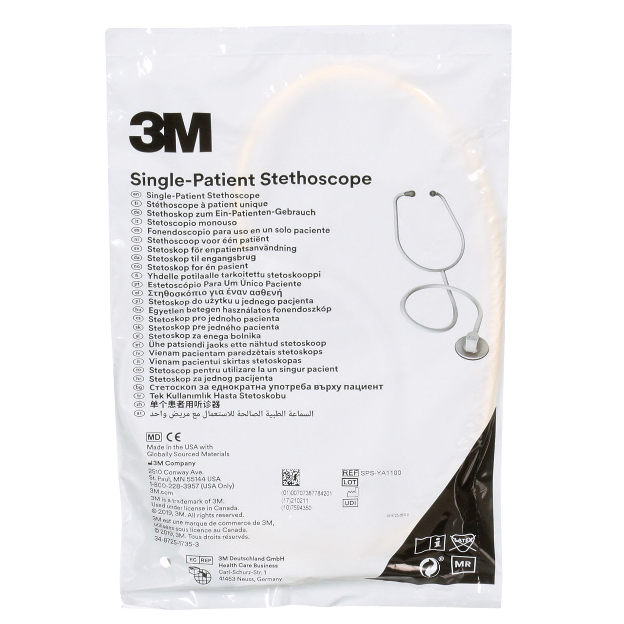 3M(TM) Single-Patient Stethoscope, SPS-YA1100