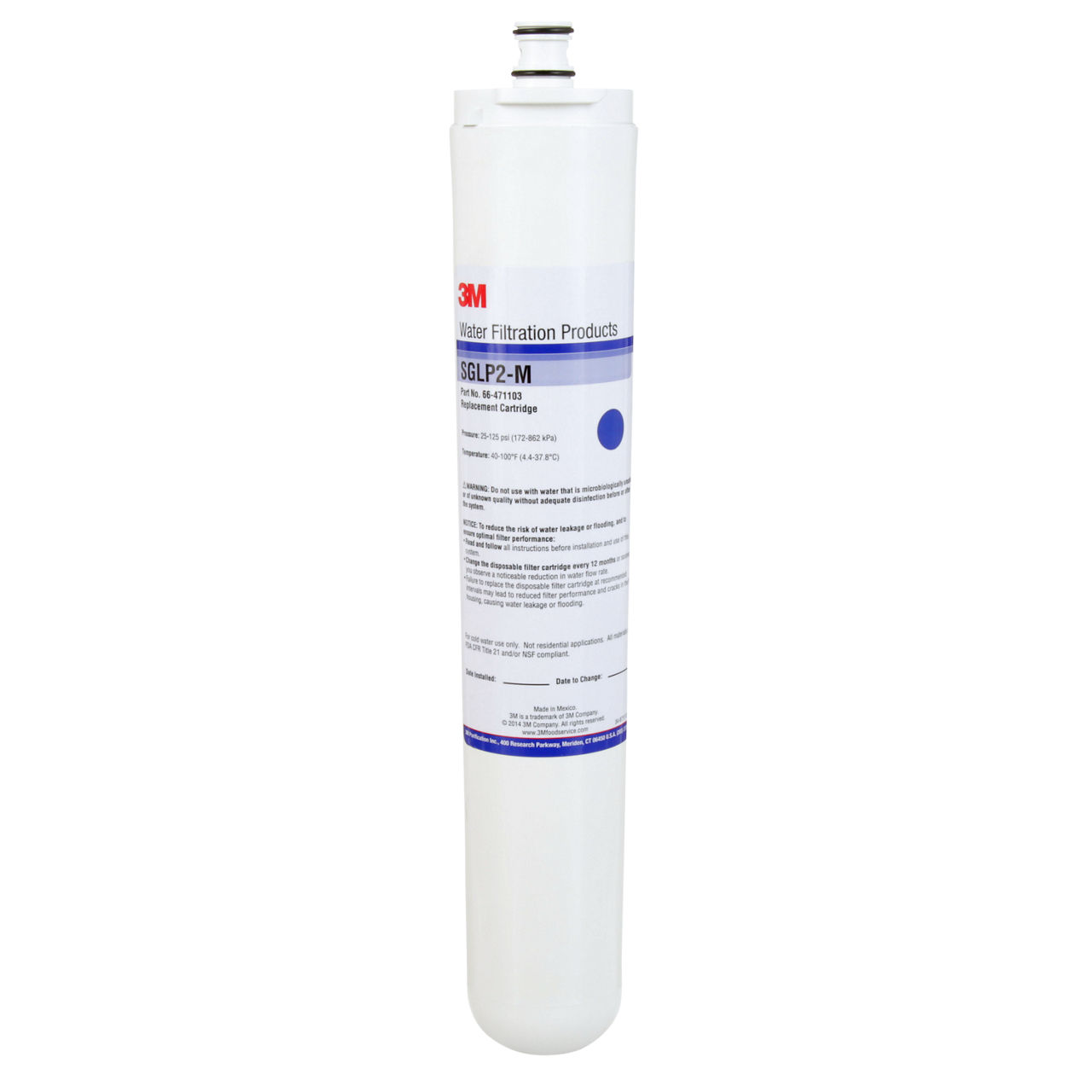 3M™ Commercial Reverse Osmosis Membrane 66-931601, for Model SGLP2-DUAL,1/Case