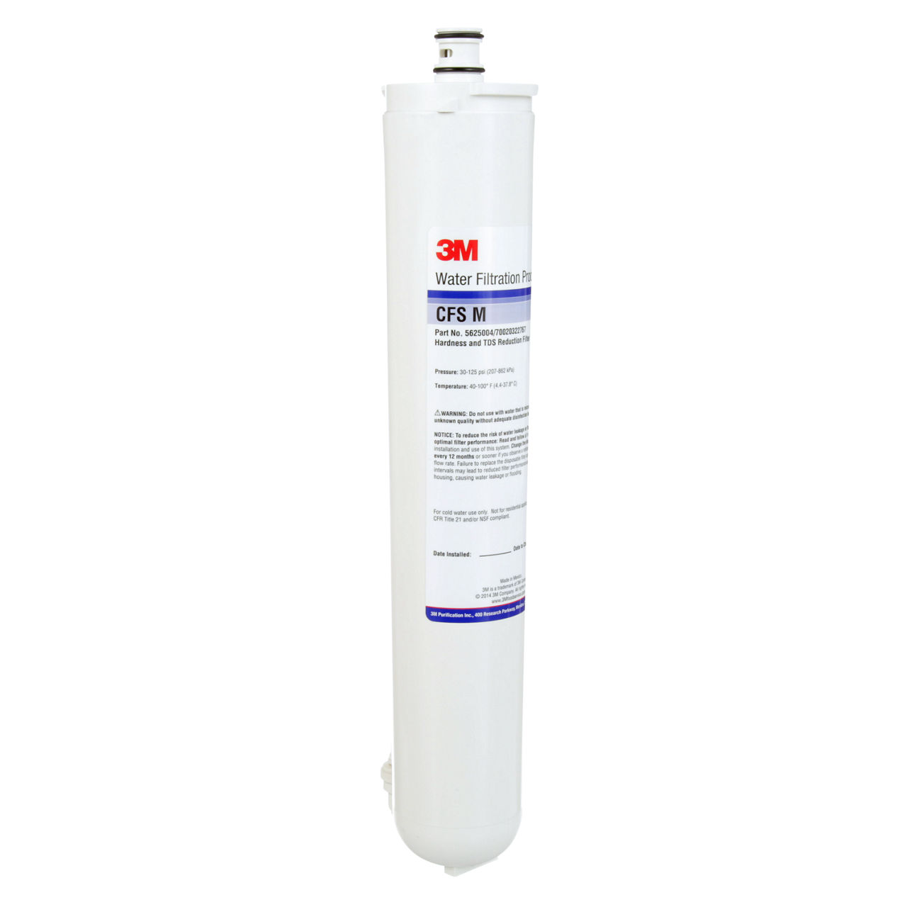 3M™ Reverse Osmosis Replacement Water Filter Cartridge TFS450 CARTPAK, 5624803