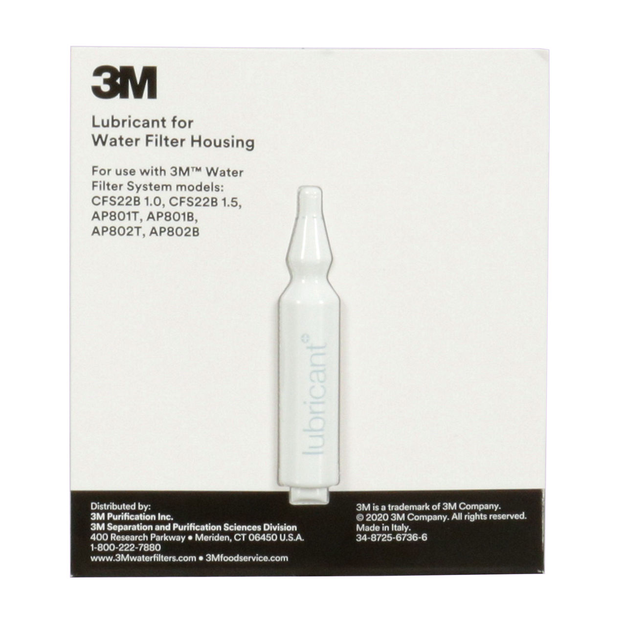 Lubricant Kit for use with 3M™ Large Diameter Water Filter Housings, 50/CS