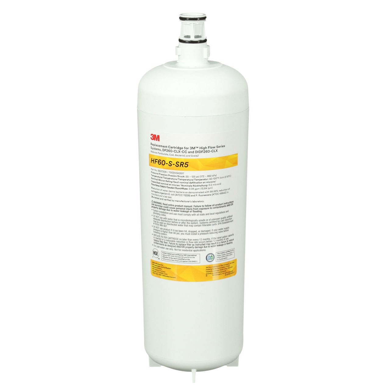 3M™ High Flow Series Retrofit Filter Cartridge, HF60-S-SR5, 5637209,1/CV