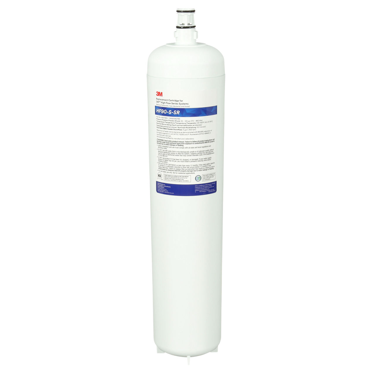 3M™ High Flow Series Retrofit Filter Cartridge, HF90-S-SR, 5637309, 1/CV