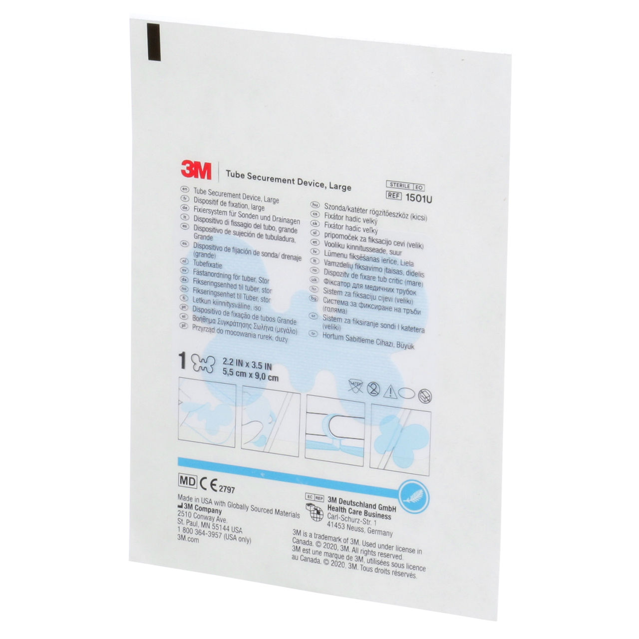 3M(TM) Tube Securement Device, 1501U, Large