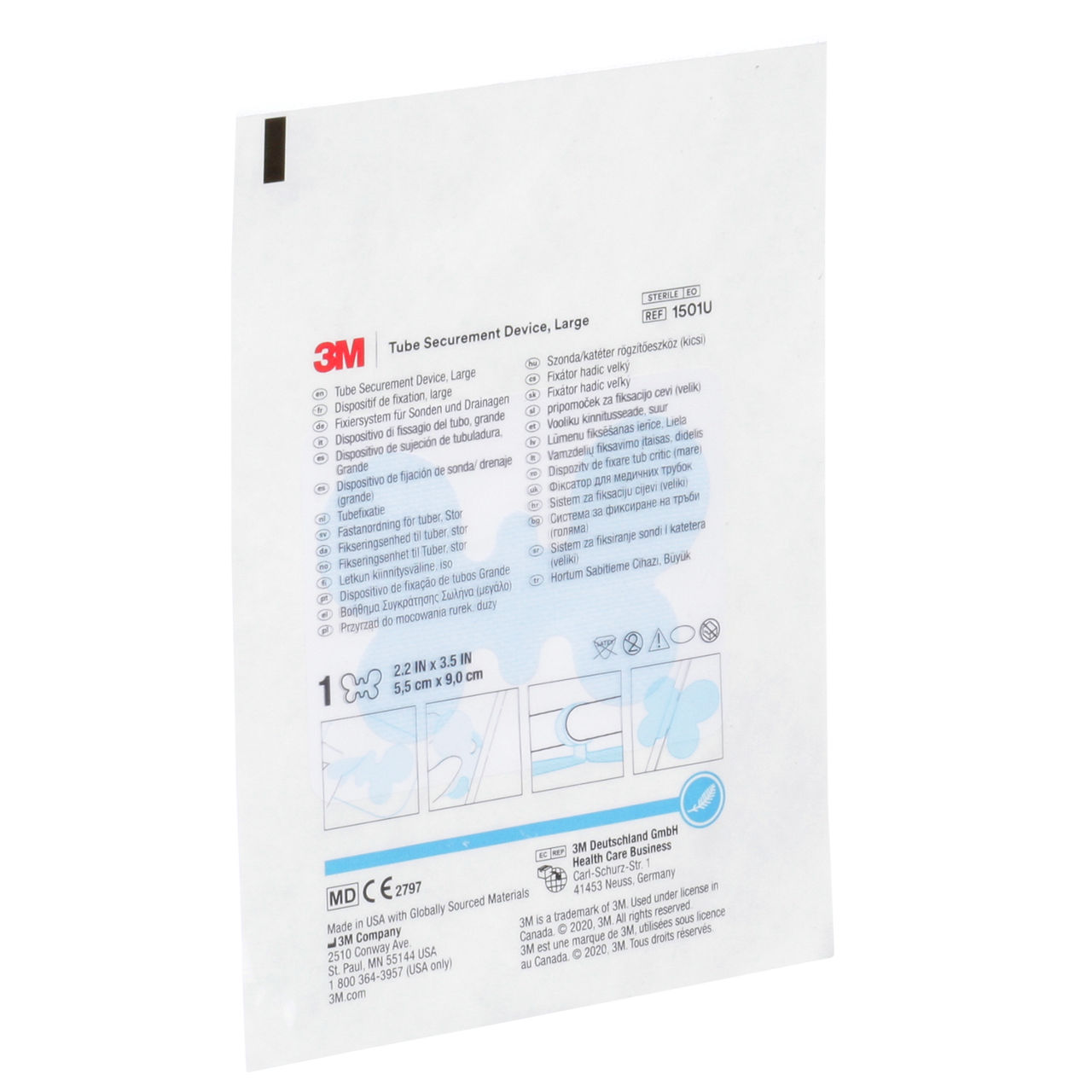 3M(TM) Tube Securement Device, 1501U, Large