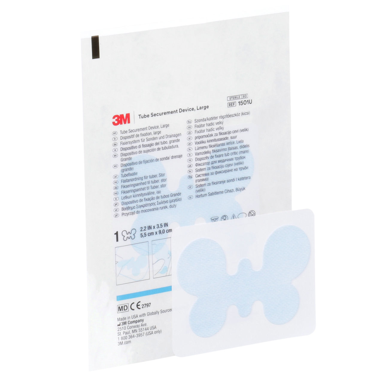 3M(TM) Tube Securement Device, 1501U, Large