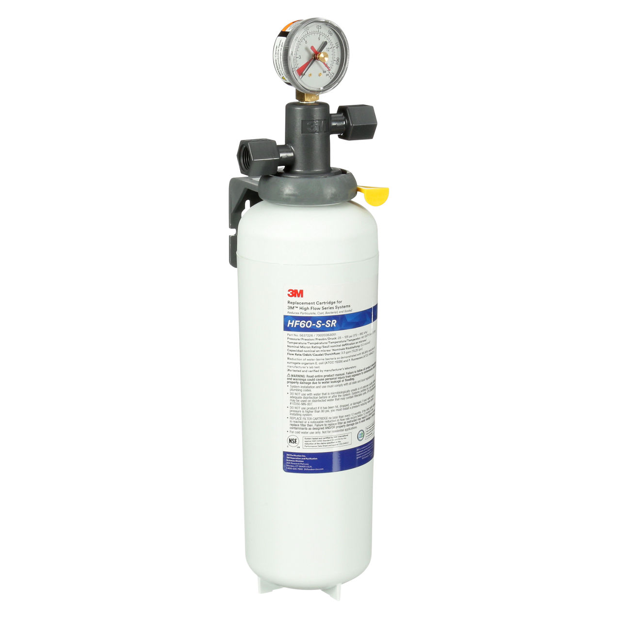 3M(TM) High Flow Carbonless Series Water Filter System ICE160-S-SR, 5616336, 0.2 um NOM, 3.5 gpm