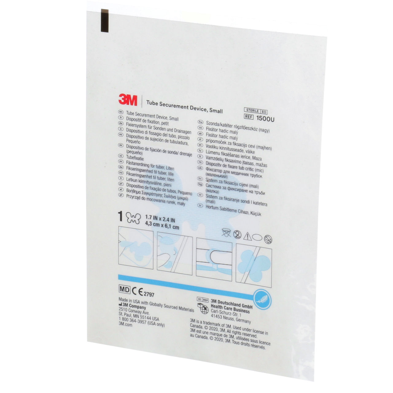 3M(TM) Tube Securement Device, 1500U, Small