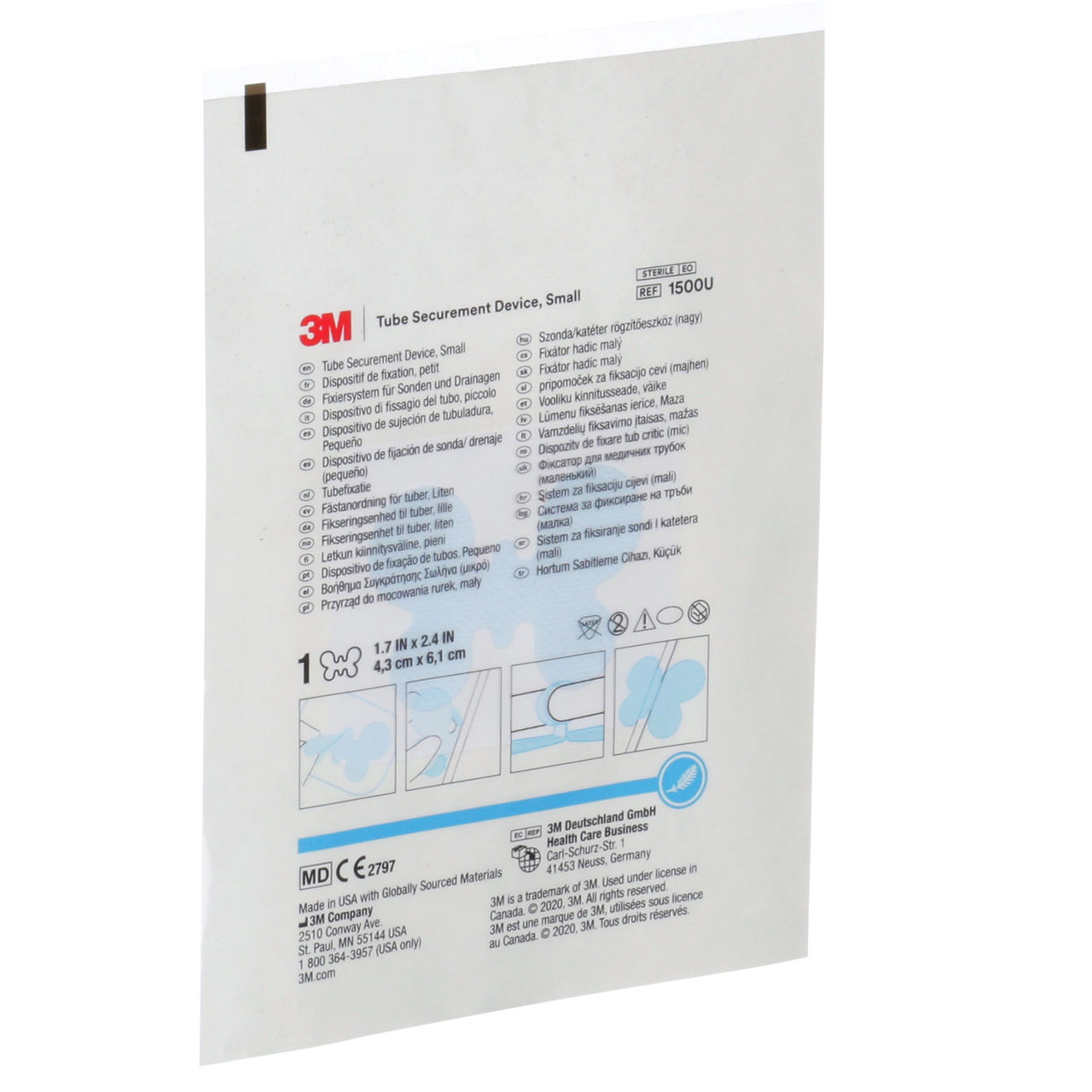 3M(TM) Tube Securement Device, 1500U, Small