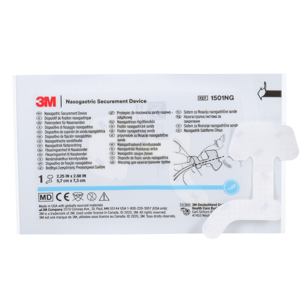 3M™ Nasogastric Securement Device, 1501NG, Large, 50 Each/Carton, 4Cartons/Case