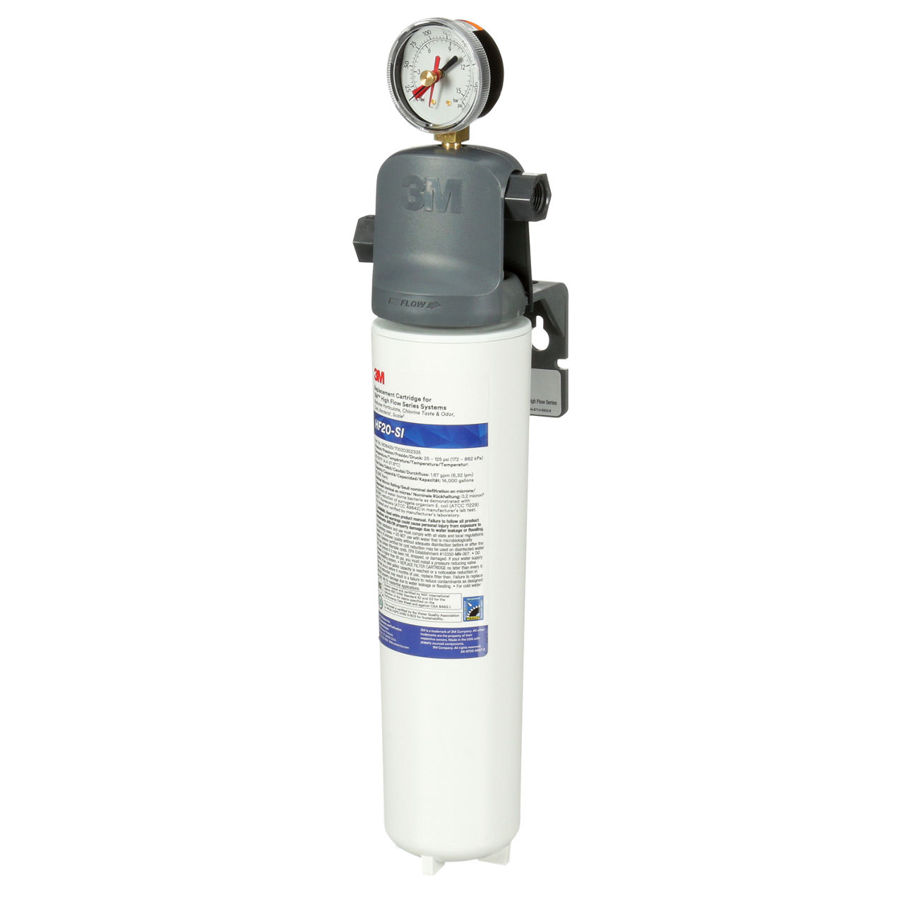 3M(TM) High Flow Series Ice Water Filtration System, 0.2 um NOM, 1.67 gpm, 14000 gal