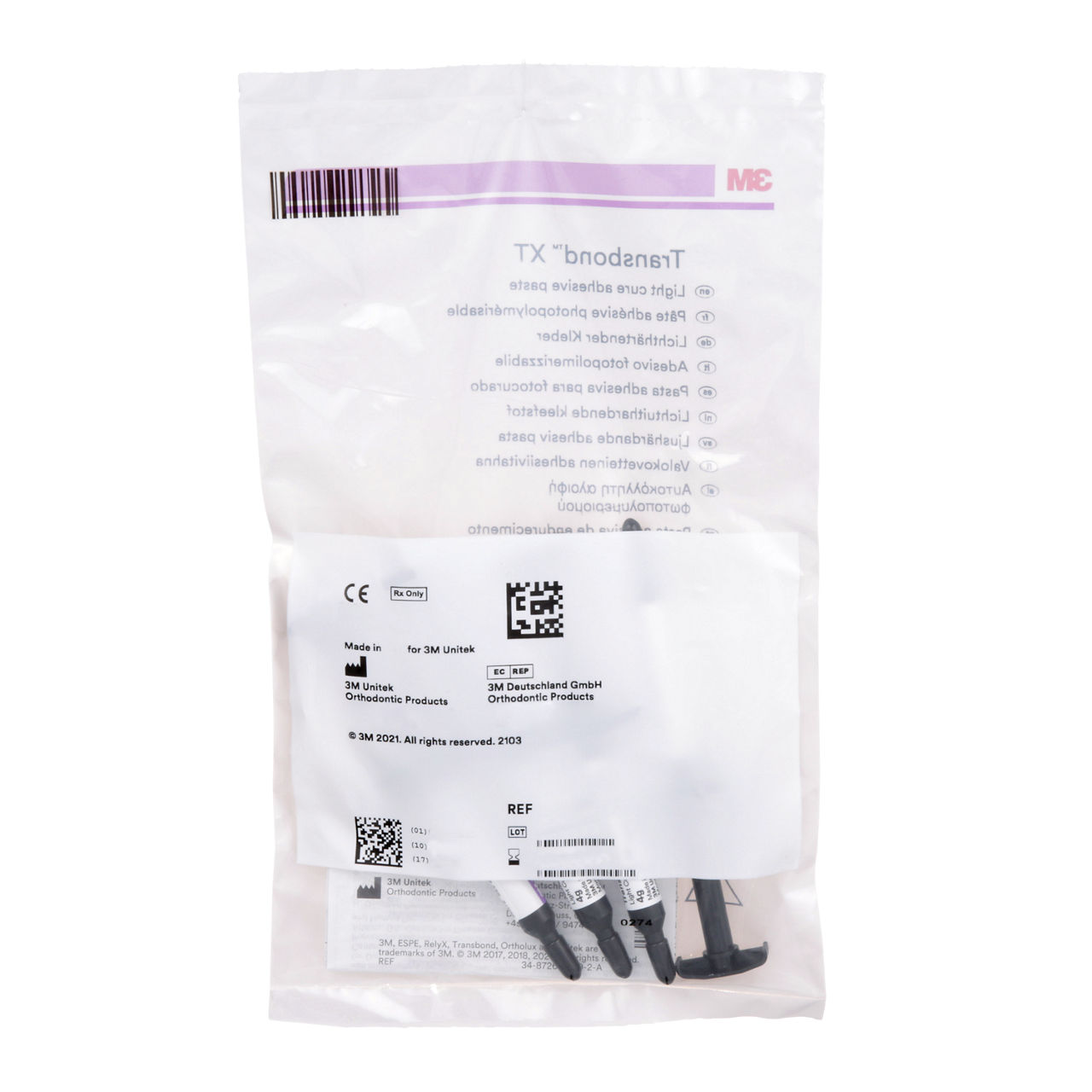 3M™ Transbond™ XT Light Cure Adhesive, 712-036, Syringes, 4g