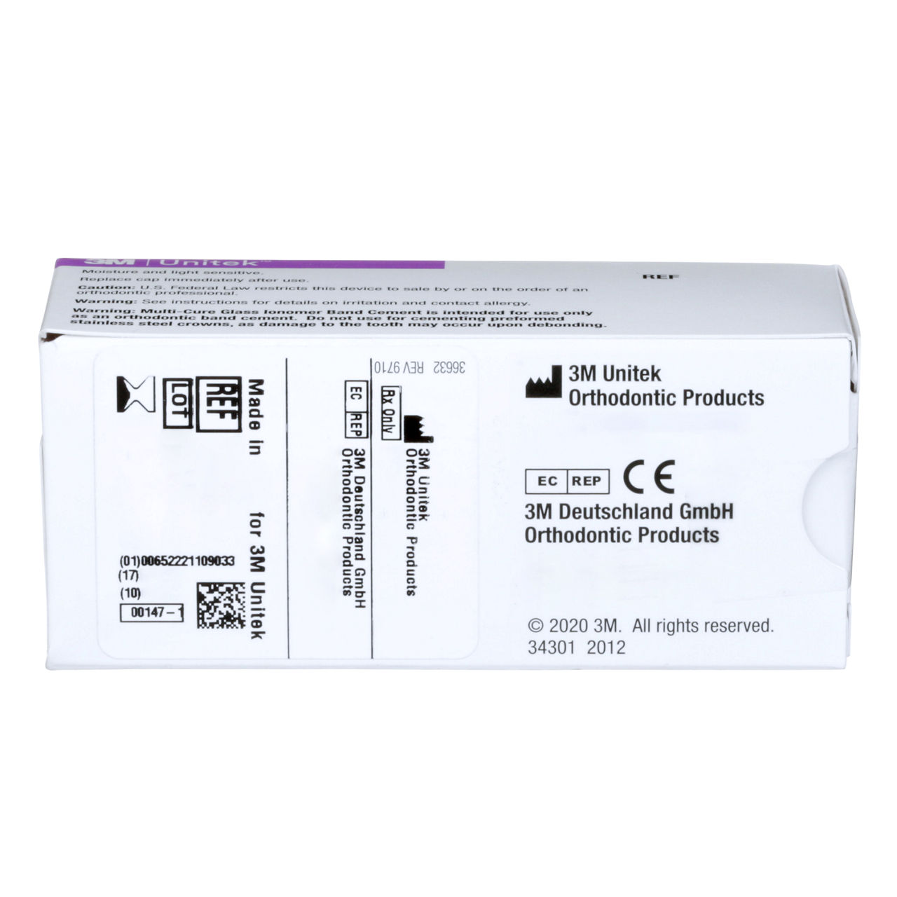 3M™ Unitek™ Multi-Cure Glass Ionomer Band Cement Powder, 712-051, 35g