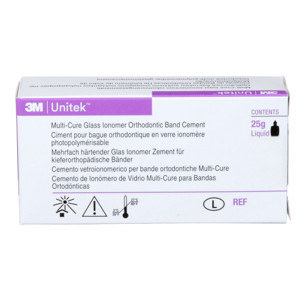 3M™ Unitek™ Multi-Cure Glass Ionomer Band Cement Liquid, 712-052, 25g