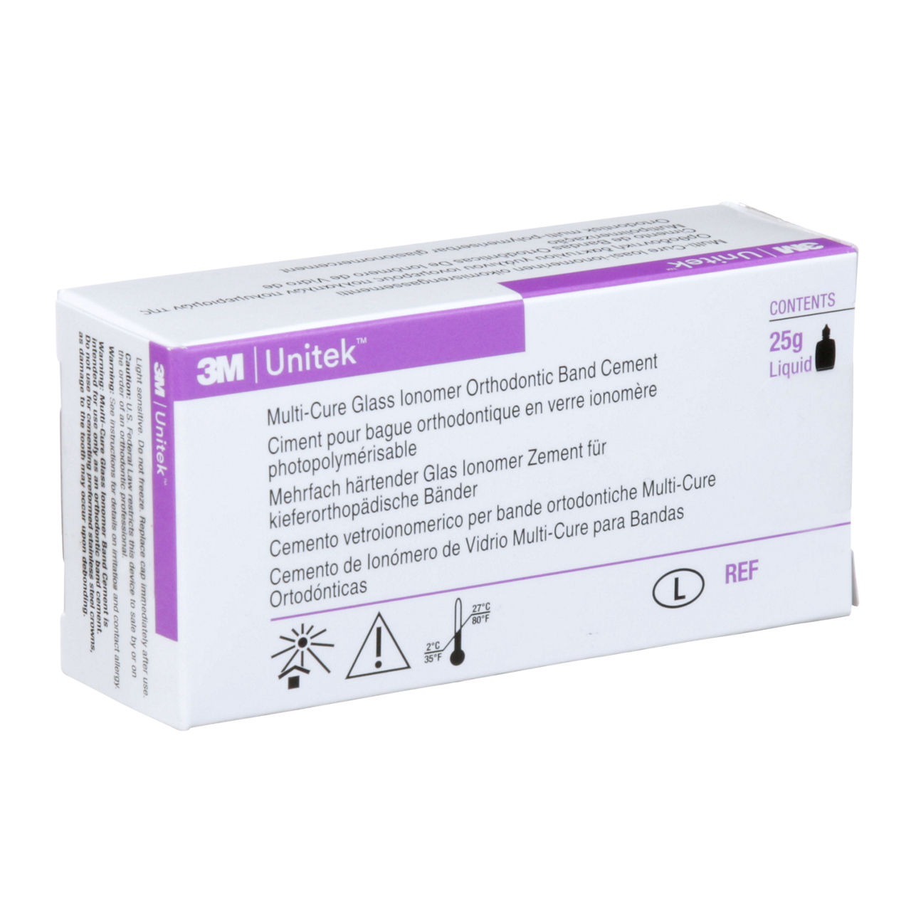 3M™ Unitek™ Multi-Cure Glass Ionomer Band Cement Liquid, 712-052, 25g