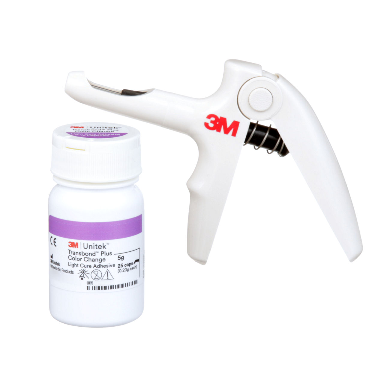 3M™ Transbond™ Plus Color Change Adhesive Kit, 712-102, 25 Capsules, Disp Gun, 0.2g