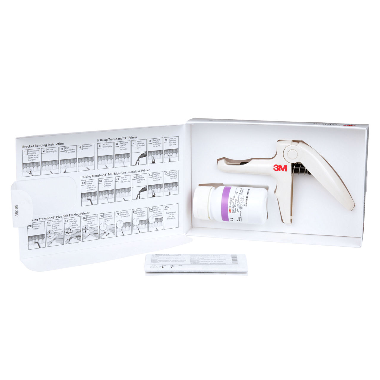3M™ Transbond™ Plus Color Change Adhesive Kit, 712-102, 25 Capsules, Disp Gun, 0.2g