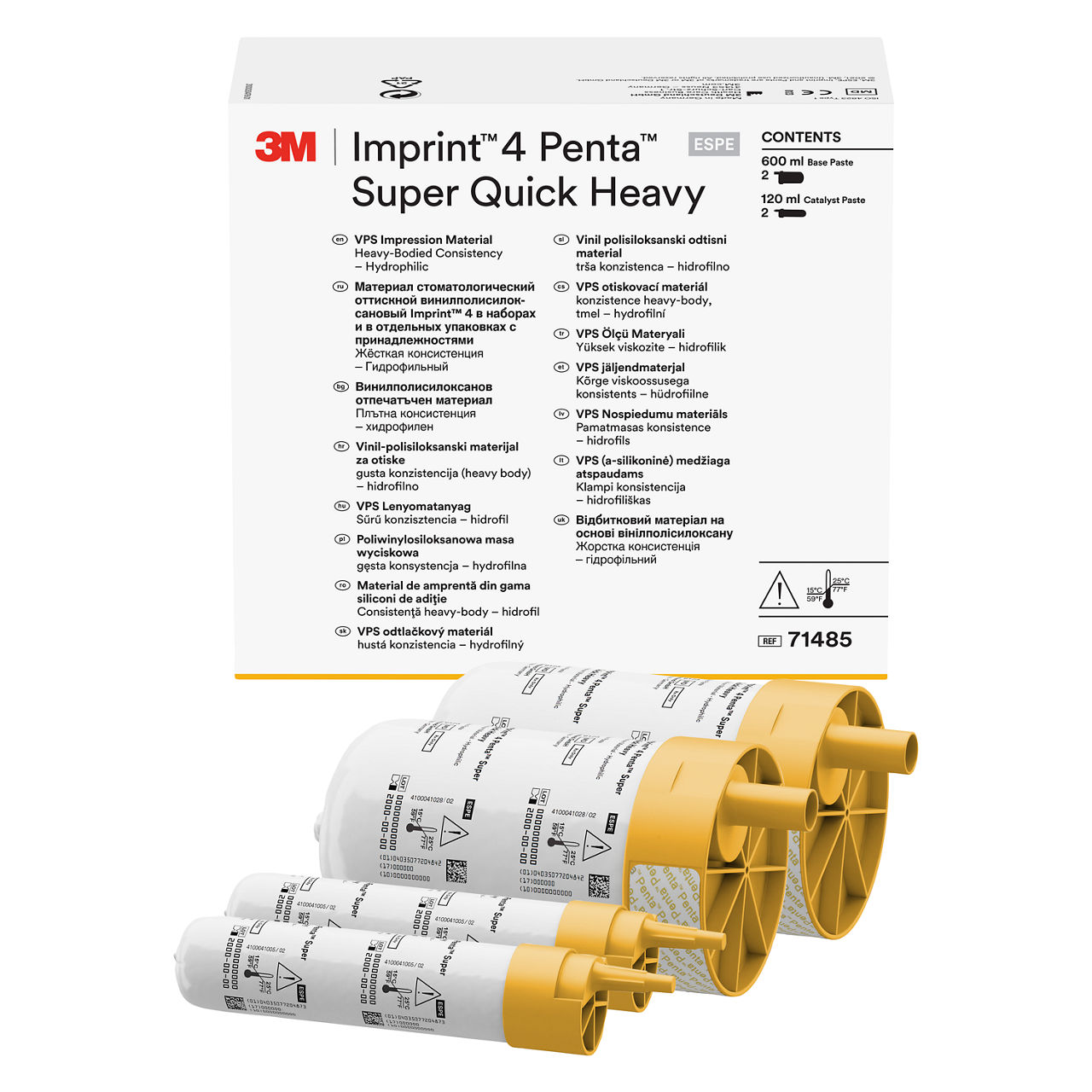 3M™ Imprint™ 4 Penta™ Super Quick Heavy VPS Afdrukmateriaal Refill, 71485