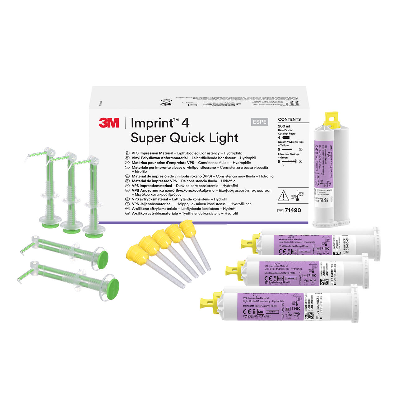 3M™ Imprint™ 4 Super Quick Light 71490, Matériau d'empreintes VPS, encartouches