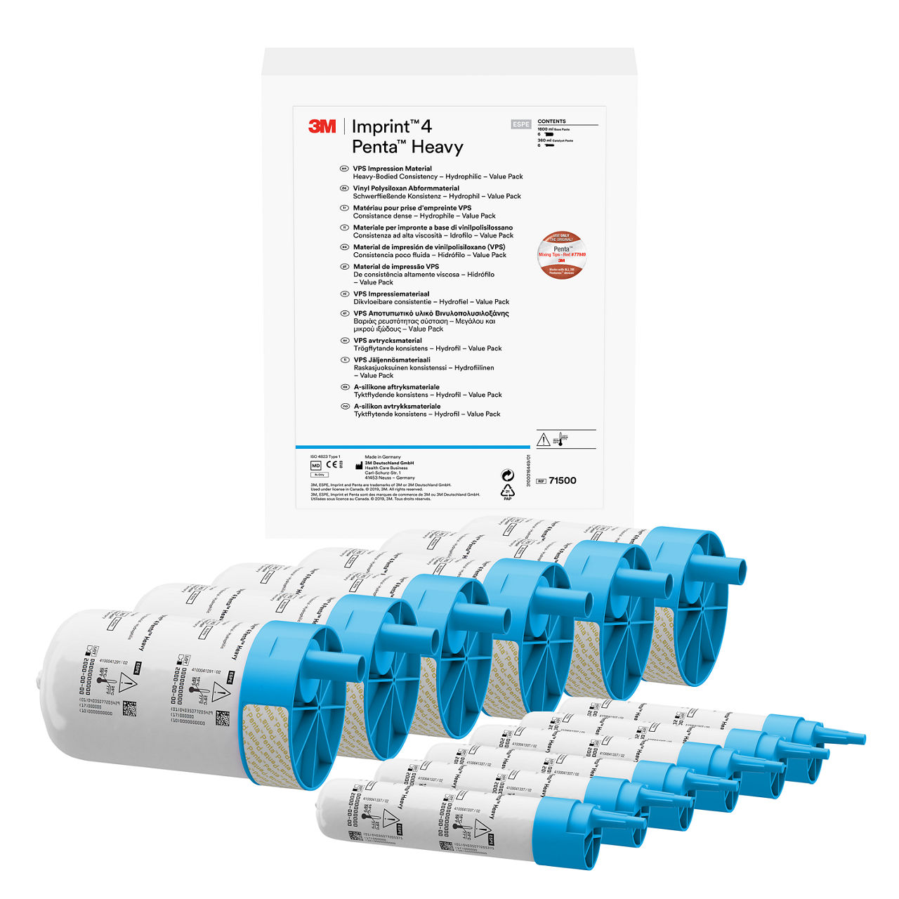 3M™ Imprint™ 4 Penta™ Heavy, Matériau d'empreintes VPS, boîte triple,71500
