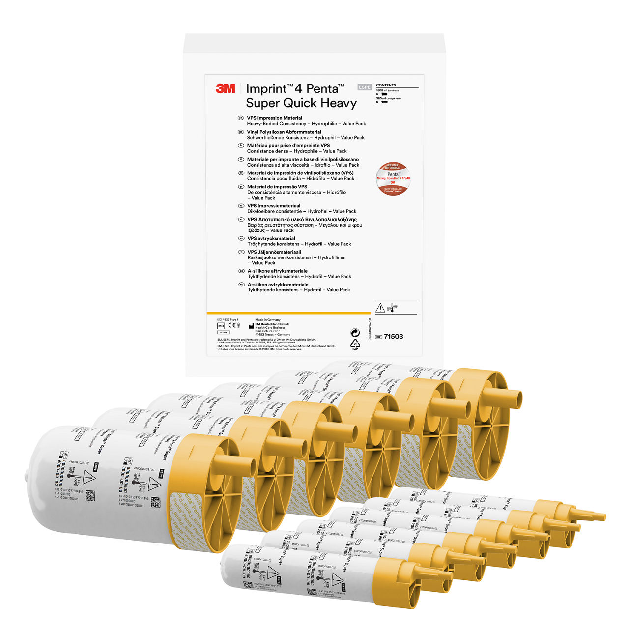 3M™ Imprint™ 4 Penta™ Super Quick Heavy 71503, Matériau d'empreintesVPS, boîte triple