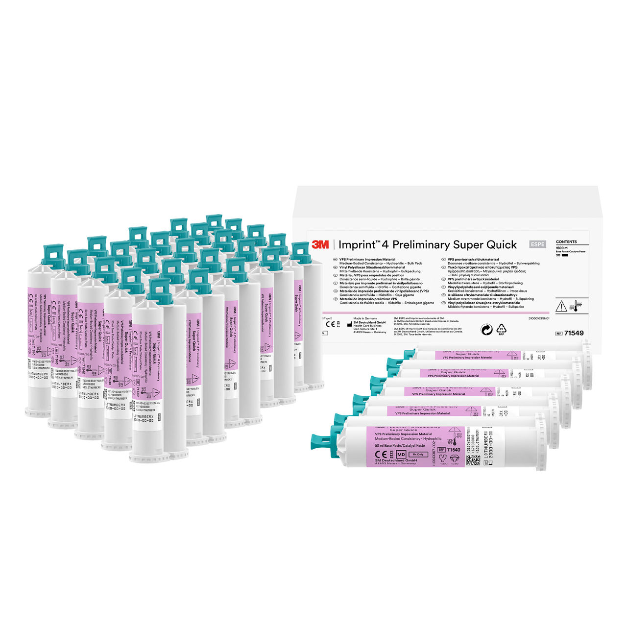 3M™ Imprint™ 4 Preliminary Super Quick VPS Preliminary ImpressionMaterial Bulk Pack, 71549