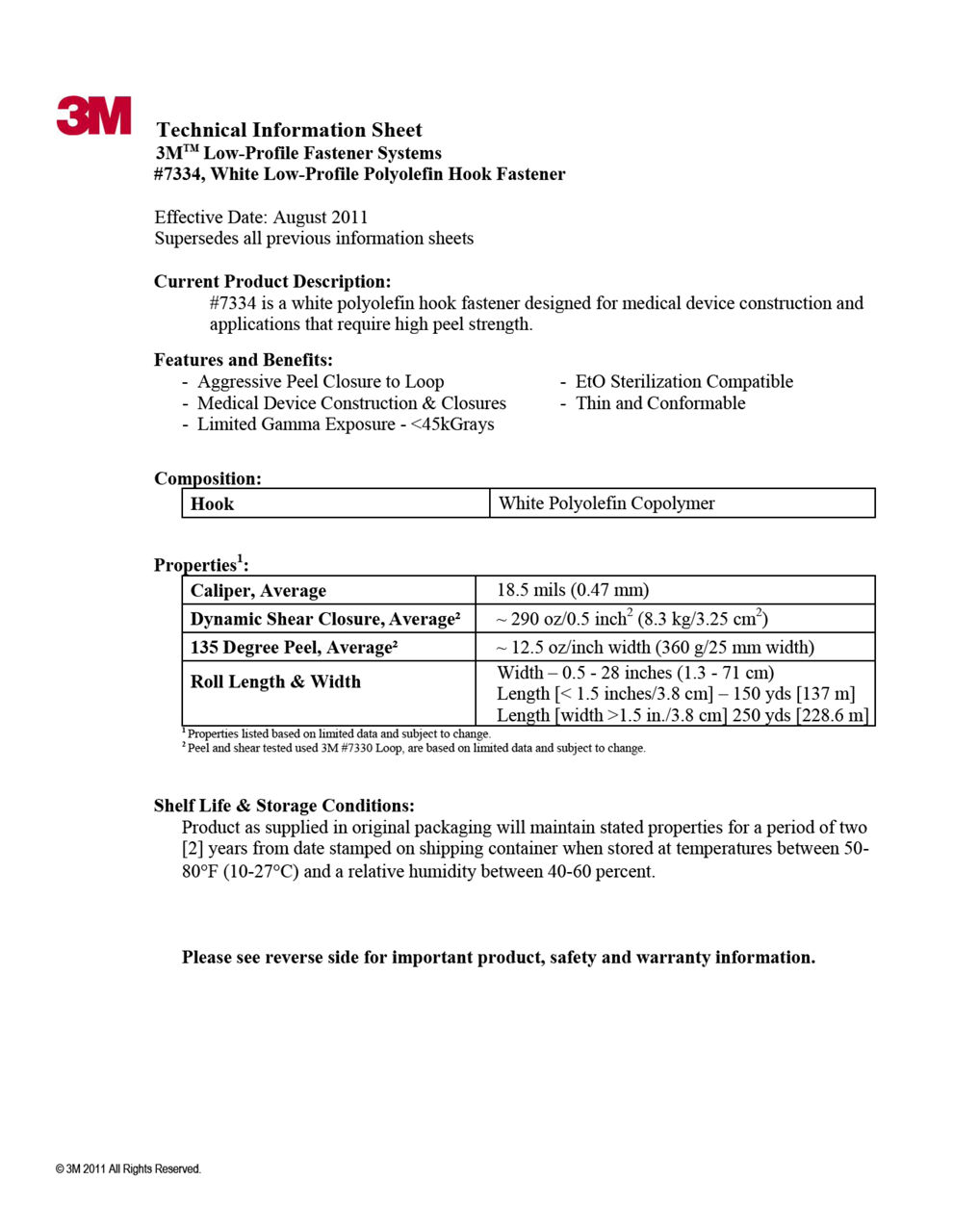 Technical Information Sheet 