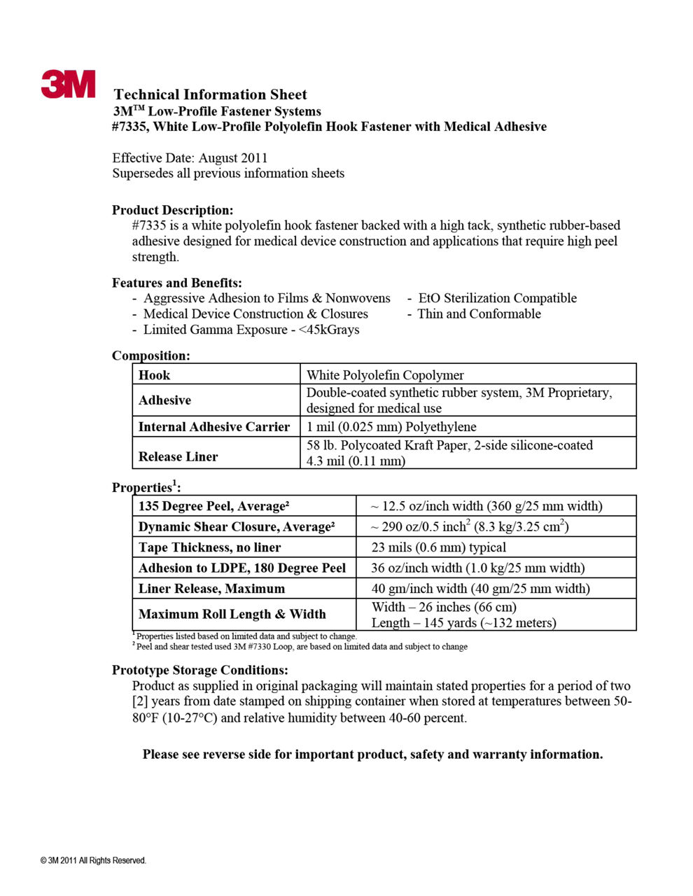 Technical Information Sheet 