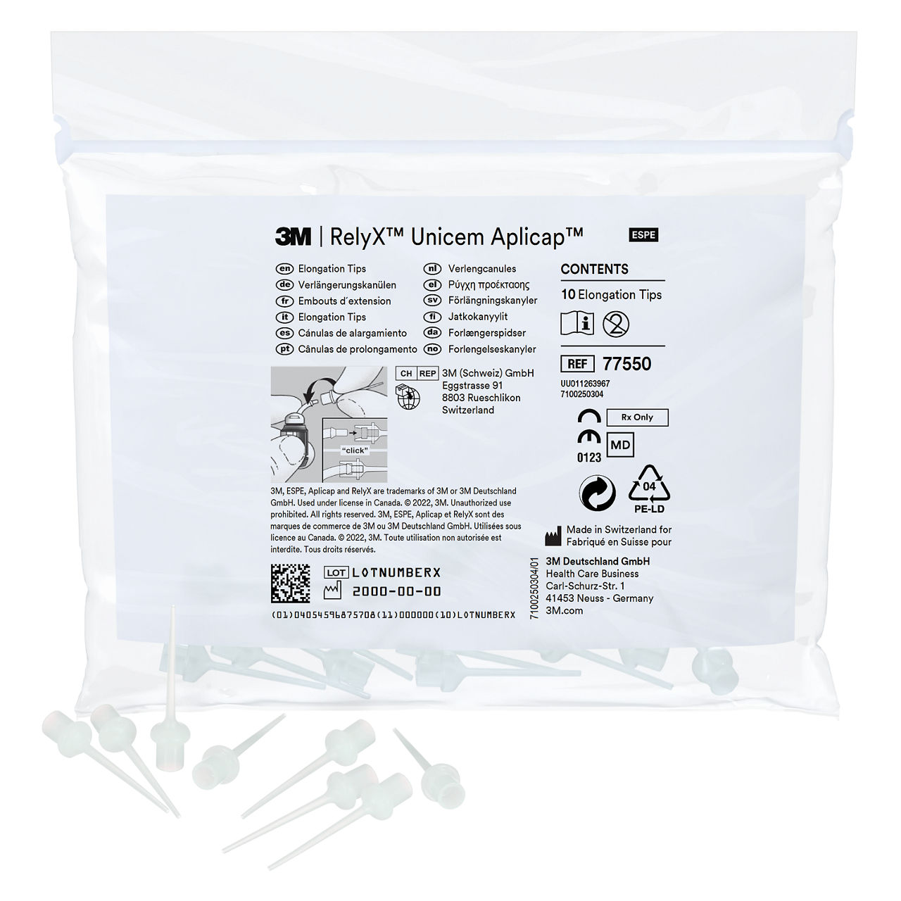 3M™ RelyX™ Unicem Aplicap™ Elongation Tip EE, 77550