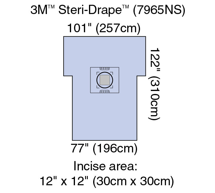 3M™ Steri-Drape™ Cesarean-Section Sheet with Incise Pouch 7965NS