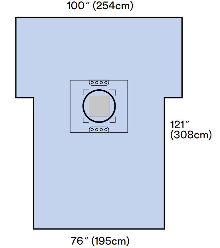 3M™ Steri-Drape™ Cesarean-Section Sheet with Aperture Pouch, 7965, 254cm x 308 cm, 5/Case