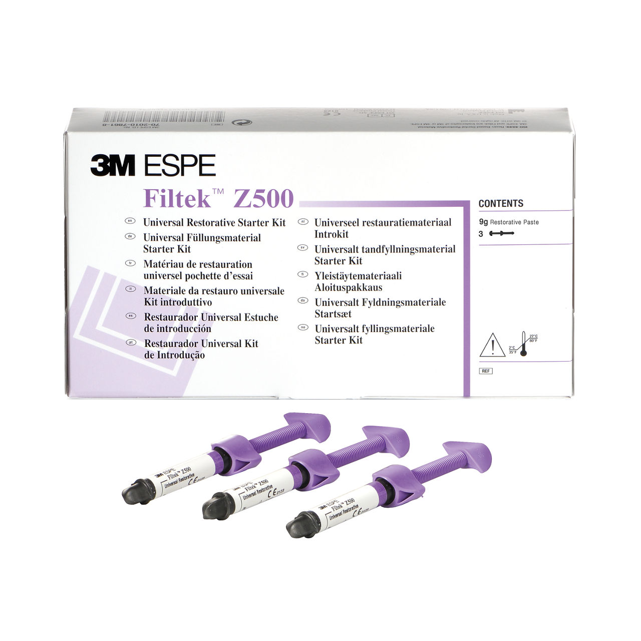 3M™ Filtek™ Z500 Universal Restorative Sarter Kit Syringes, 8020TP
