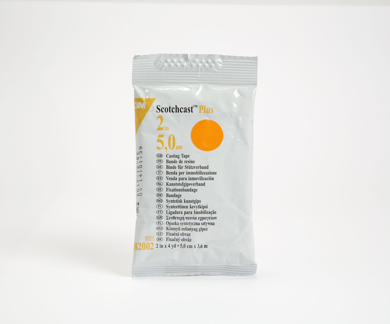 3M™ Scotchcast™ Plus Casting Tape, 82002W, 2"X4YD, BR ORN, 10 Roll/Case