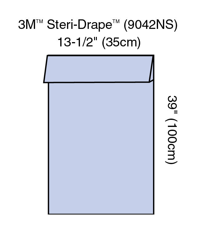 Steri-Drape Legging Absorbent impervs material Illus 9042NS