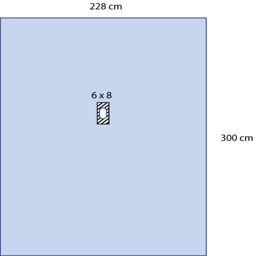 3M™ Steri-Drape™ Adhesive Split Sheet, 9053, 228 cm x 300 cm, 10/Carton,2/Case