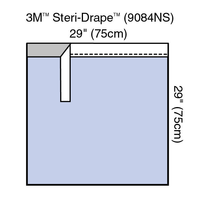 Adhsve Towel Drape 3M Absorbent impervious material Illus 9084NS